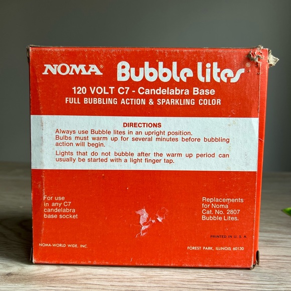 NOMA Vintage 3 Bubble Replacement Lites 🎄 - Picture 9 of 11